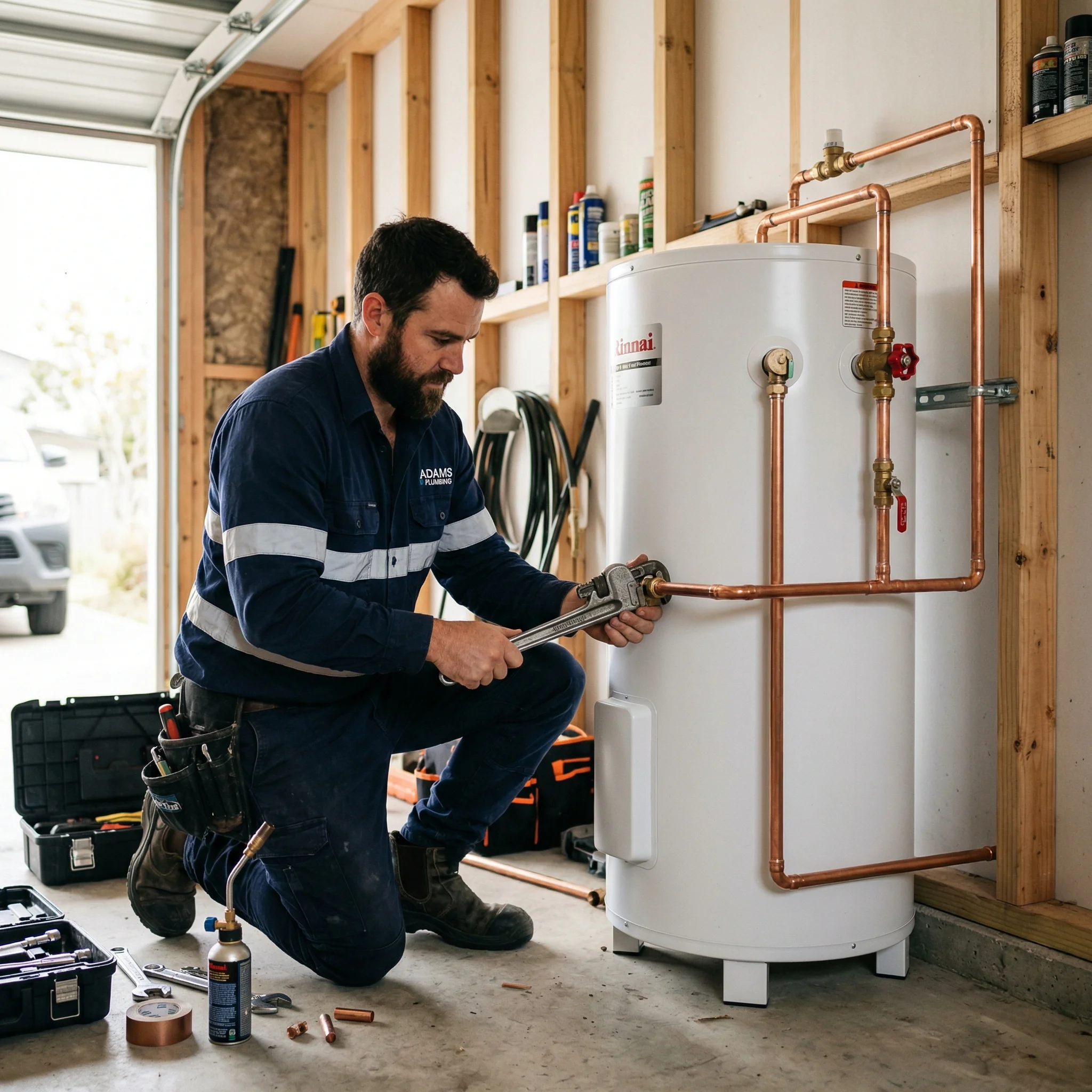 Hot water cylinder install
